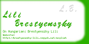 lili brestyenszky business card